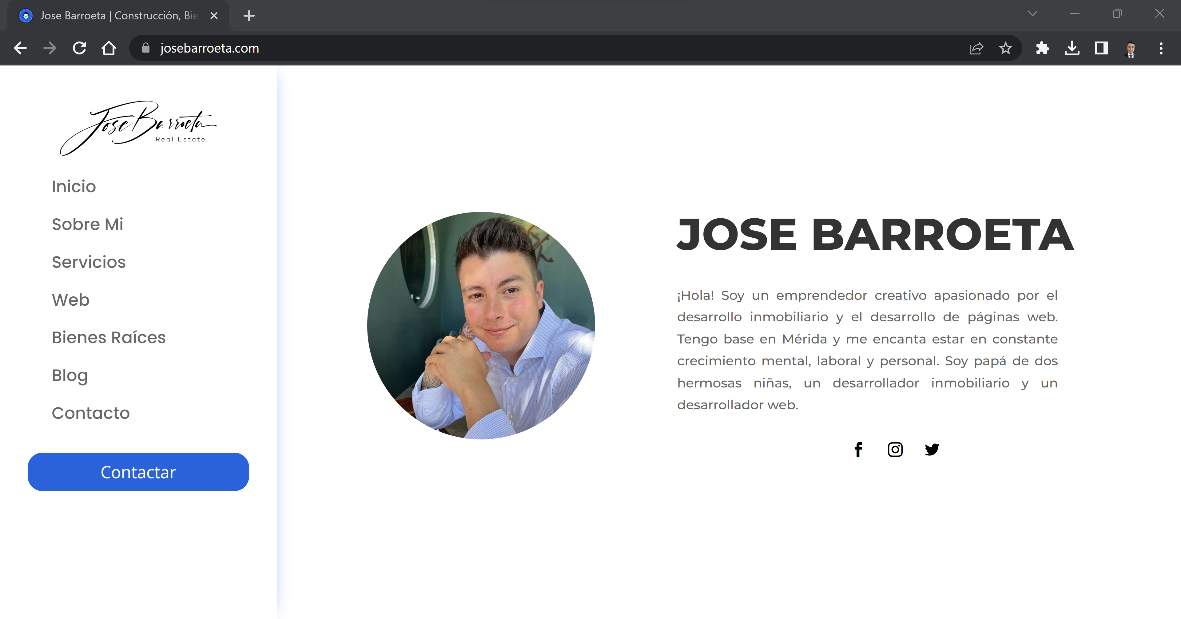 Página web de Jose Barroeta